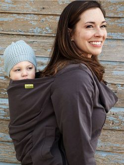 Gray Boba Hoodie|Boba Baby Carrier Hoodie|Cold Weather Babywearing