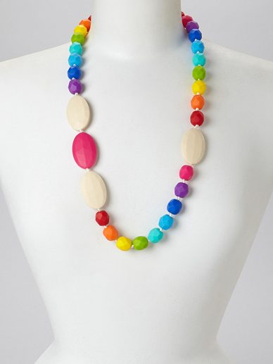 Rainbow Quatro | Gumeez Teething Necklace |Teething Jewelry